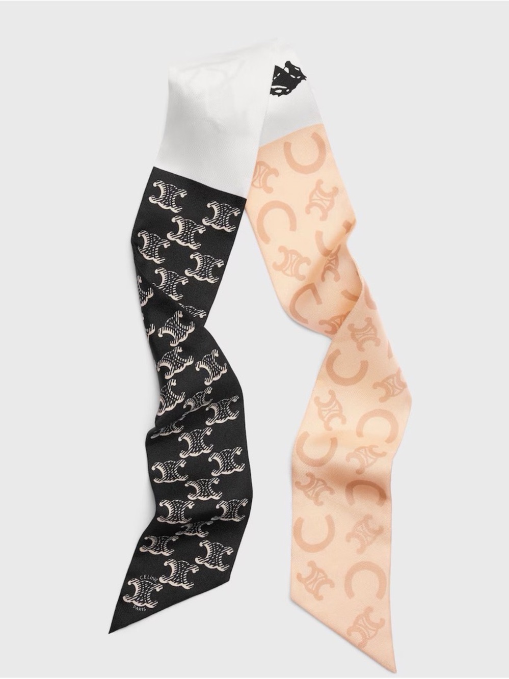 CELINE Ribbon in silk twill